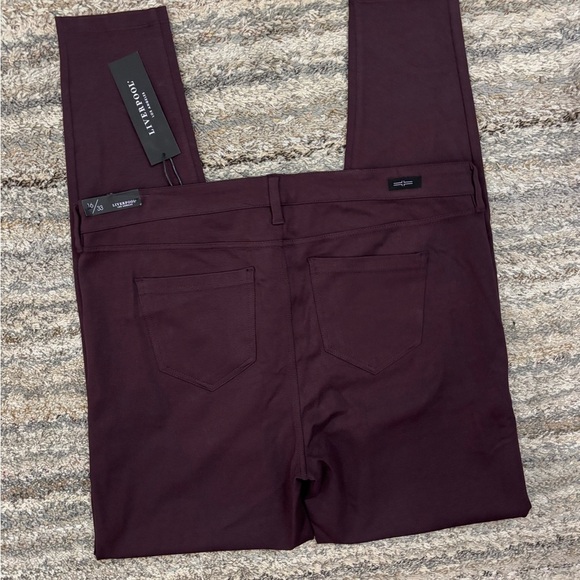 Liverpool Mid Rise Skinny Jeans Sz 16/33 NWT | Liverpool Skinny Jeans Aubergine- - Picture 14 of 14